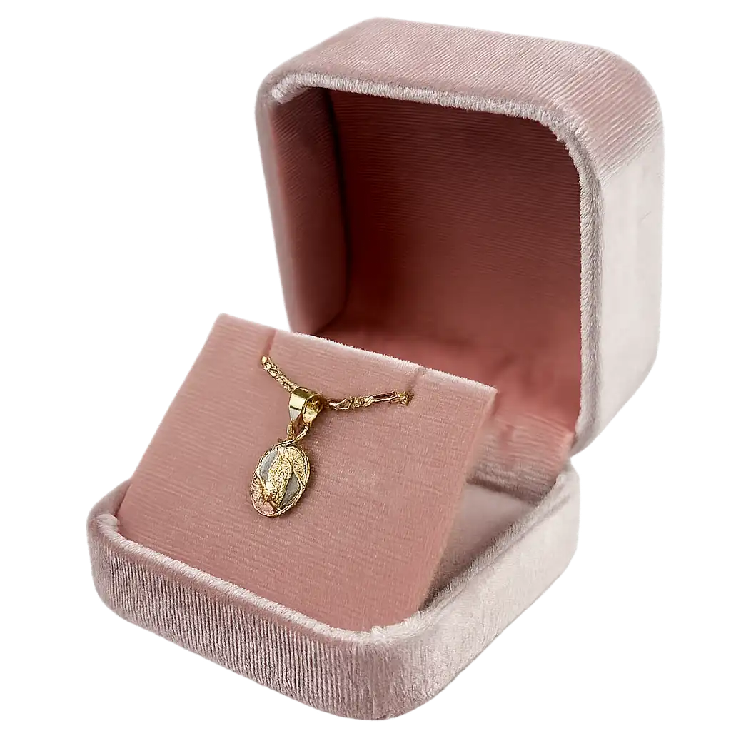 Medalla de oro laminado Virgen de Guadalupe