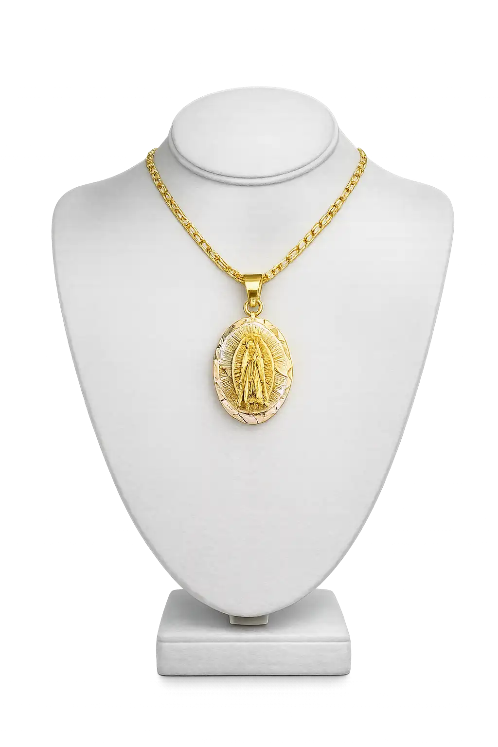 Medalla de oro laminado Virgen de Guadalupe
